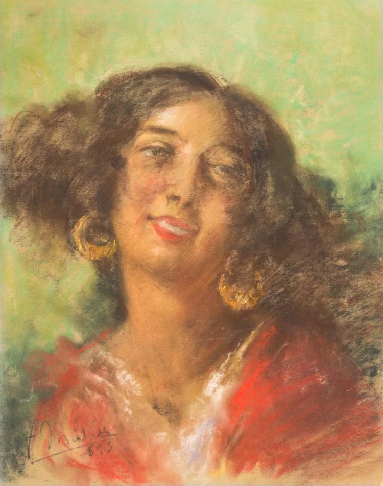 Francesco Paolo Michetti - 169, Ritratto di popolana abruzzese. 1893